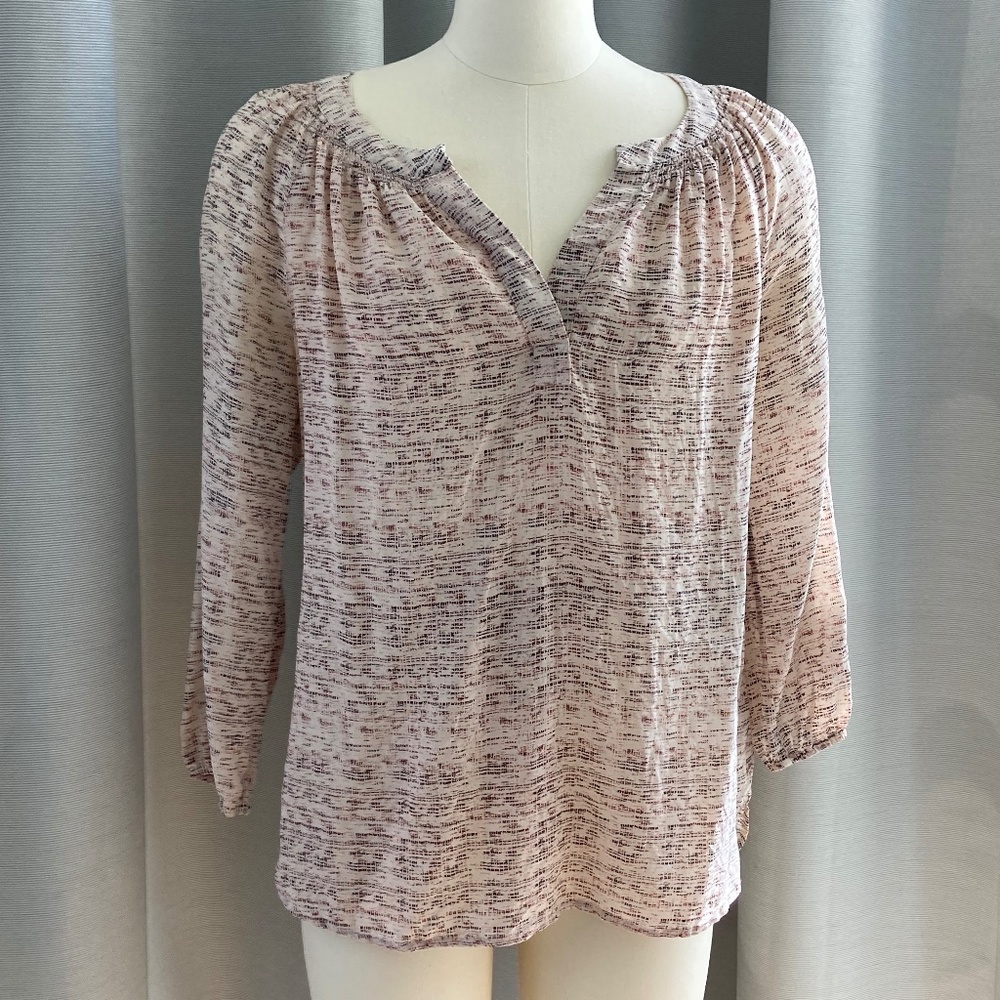 Silk Peasant Blouse